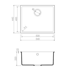 Мойка кухонная Omoikiri Bosen 54-U-GR leningrad grey